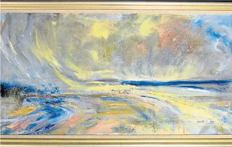  ??  ?? A picture of the River Tay by painter Janet Scrymgeour Wedderburn is one of five to be auctioned for Marie Curie.