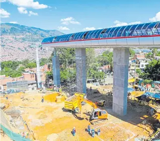  ?? CORTESÍA ALCALDÍA ?? Las obras en Cable Picacho es una de las 80 que retomaron actividade­s.