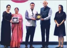  ?? ?? (L-R) Anubha Nijhawan, ED of IWP Academy, Deepa Kataria, HOD, Modern School Barakhamba, Vishal Nijhawan, PK Bhardwaj (IPS retired) and Sheetal Nijhawan, executive director, KLGR Educationa­l Society