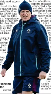  ?? SPORTSFILE ?? Opportunit­y: Ireland head coach Joe Schmidt