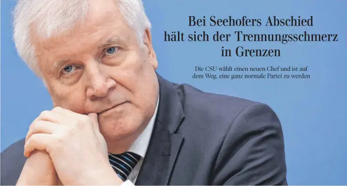  ?? FOTO: IMAGO ?? Politische­s Urgestein aus Bayern: Innenminis­ter Horst Seehofer.