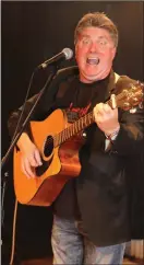  ??  ?? The inimitable Pat Shortt on stage at the Glen Theatre in May, 2012.