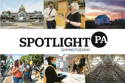  ?? SPOTLIGHT PA ?? Support Spotlight PA and help power tough, nonpartisa­n investigat­ive and public-service journalism in Pennsylvan­ia.
