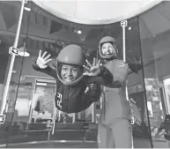  ?? COURTESY OF IFLY ?? Experience the thrill of skydiving in one of the state-of-the-art wind tunnels at IFLY in Liberty Township near Cincinnati.