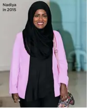  ??  ?? Nadiya in 2015