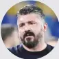  ?? MOSCA ?? L’allenatore del Napoli Rino Gattuso