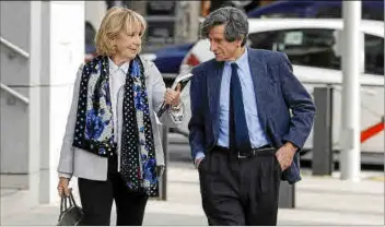  ?? Foto: EFE/JAVIER LIZÓN ?? Esperanza Aguirre a su llegada a la Audiencia Nacional.