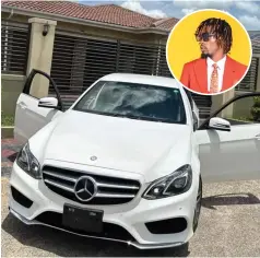  ?? ?? Enzo Ishall (inset) and the Mercedes Benz that he recently bought