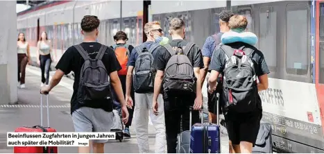  ?? Imago ?? Beeinfluss­en zugfahrten in jungen Jahren auch später die Mobilität?