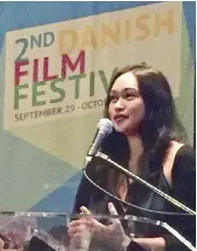  ??  ?? Actress Mercedes Cabral on her mail-order bride role in Danish drama Rosita: “The acting there, it’s really subtle. You can’t just be an actor without studying it.”