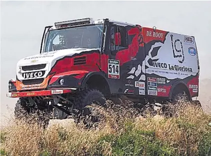 ?? IVECO ?? Gigante. “Manejar un camión provoca un tremendo desgaste físico”, admite Federico Villagra (Iveco).