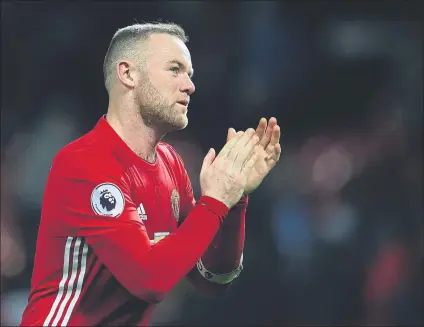  ?? FOTO: GETTY IMAGES ?? Wayne Rooney Su futuro podría estar muy lejos de Old Trafford