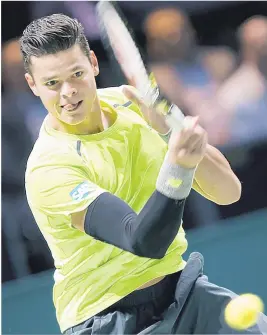  ??  ?? Milos Raonic affrontera Stanislas Wawrinka aujourd’hui en demi-finale au tournoi de Rotterdam.