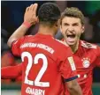  ?? Foto: dpa ?? Serge Gnabry und Thomas Müller gehö‰ ren wieder zum Kader.