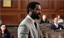  ?? ABC ?? Wrongfully convicted inmate Aaron Wallace (Nicholas Pinnock) defends himself in court in “For Life.”