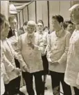  ??  ?? Narendra Modi with Donald Trump and Shinzo Abe in Manila, November 12