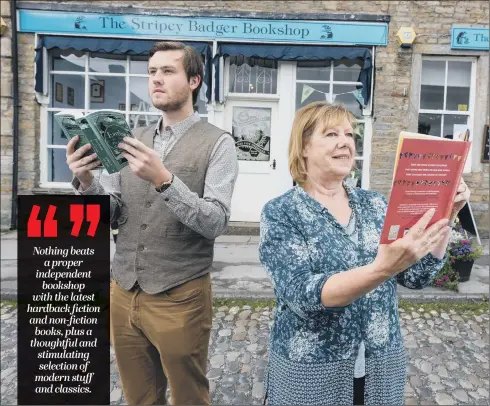  ?? PICTURE: JAMES HARDISTY ?? ‘AMAZING TURNAROUND’: The Stripey Badger Bookshop in Grassingto­n, North Yorkshire, was one of 15 new independen­t bookstores to open last year.