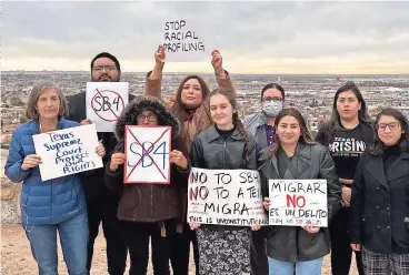  ?? ?? por ser frontera, la región tiene una inmigració­n mixta, señalaron en una protesta de la Red Fronteriza por los Derechos Humanos