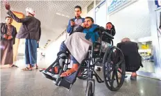  ?? AFP ?? Another Al Houthi fighter awaits evacuation at the Sana’a Internatio­nal Airport yesterday.