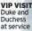  ?? ?? VIP VISIT Duke and Duchess at service