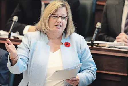  ?? RENE JOHNSTON TORONTO STAR FILE PHOTO ?? Education Minister Lisa Thompson said the resolution was “put forward to impact a policy convention that is a year from now.”