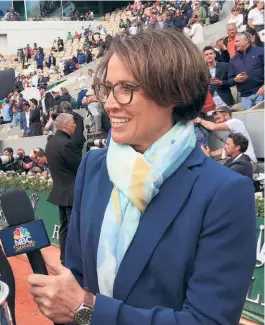  ?? SPECIAL ARRANGEMEN­T ?? Point of view: On who will benet most from the suspension of pro competitio­n and who will be hurt most, tennis analyst Mary
Carillo cited several categories of beneciaries.