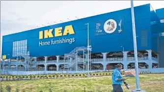  ?? BLOOMBERG ?? Ikea group runs 46 such shopping centres across the world. The company didn’t say when the Noida project will be completed.