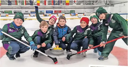  ?? ?? Ice work The pupils enjoyed the curling sessions