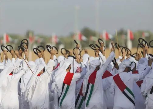  ?? WAM ?? ↑ The UAE celebrates 49th National Day with traditiona­l zeal.