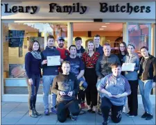  ??  ?? The crew at O’Leary Family Butchers in Millstreet pride themselves on a history of crafting handmade artisan produce with a unique culinary flair.pride themselves on a history of crafting handmade artisan produce with a unique culinary flair.