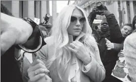 ?? Mary Altaffer Associated Press ?? SINGER KESHA’S case has struck a deep chord on social media and elsewhere.