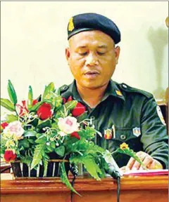  ?? SUPPLIED ?? Stung Treng Military Police commander Eang Vandy has been accused of misappropr­iating more than $60,000 of possession­s seized in a raid.