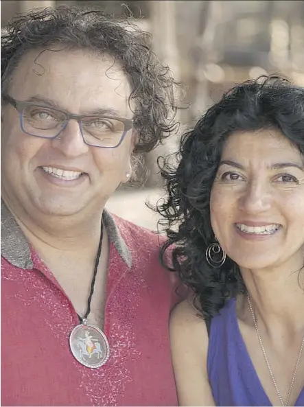  ??  ?? Vikram Vij and Meeru Dhalwala are no longer married but they thrive as partners in business and parenting.