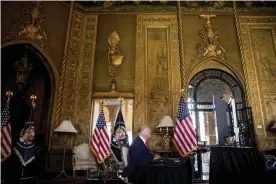  ??  ?? ‘Do we think that he’s going to be restrained by good taste? Look at Mar-a-Lago: that is not a difficulty that he labors under,’ said political scientists Paul Musgrave. Photograph: Andrew Harnik/AP