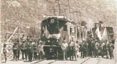  ?? FOTO: MHN. ?? ►► Inauguraci­ón Ferrocarri­l Trasandino, 1910.