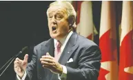  ?? KEVIN VAN PAASSEN / NATIONAL POST FILES ?? Brian Mulroney apologized to Italian-Canadians for
unjust treatment in the Second World War.