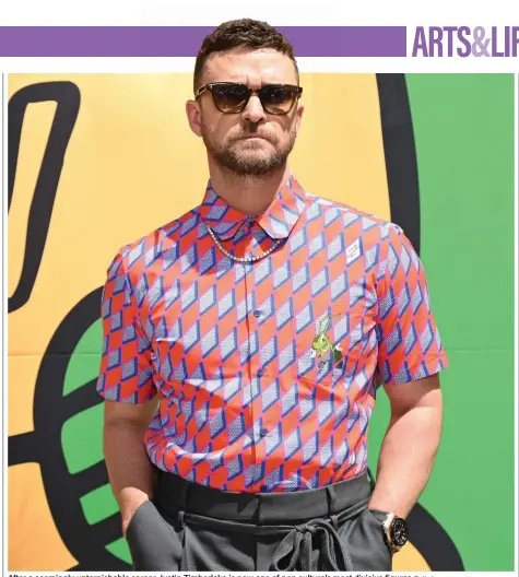  ?? Getty Images ?? After a seemingly untarnisha­ble career, Justin Timberlake is now one of pop culture’s most divisive figures