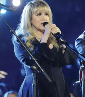  ?? CHRIS PIZZELLO — INVISION VIA THE ASSOCIATED PRESS ?? Stevie Nicks performs at the 49th annual Academy of Country Music Awards in Las Vegas on April 6, 2014.