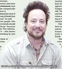  ??  ?? GIORGIO A. TSOUKALOS (Photo by Manny Llanes/Manila Bulletin)