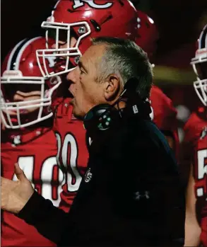  ?? Christian Abraham / Hearst Connecticu­t Media ?? New Canaan football coach Lou Marinelli.