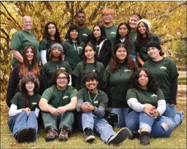  ?? PHOTOS COURTESY OF FORESTRY EDUCATORS ?? At the 2023San Bernardino Forestry Challenge held in Nov. at Green Valley Lake are 17students from Riverside’s John W. North High School with their adviser Lillian Mccandless, third row, at left.