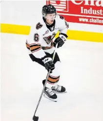  ?? DEREK LEUNG GETTY IMAGES FILE PHOTO ?? Luke Prokop, who played junior hockey with the Calgary Hitmen, said he hopes his example shows that gay people are welcome in the hockey community.