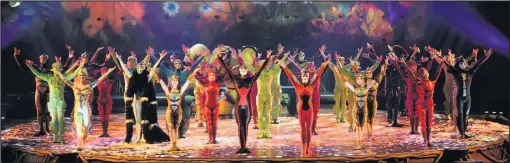  ??  ?? Cirque du Soleil’s OVO was performed at the Motorpoint Arena in Nottingham.