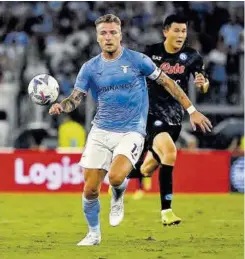  ?? // AFP ?? Immobile y la Lazio no pueden fallar ante el Sassuolo