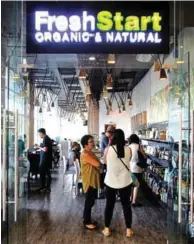  ??  ?? Fresh Start now has an outlet at the SM City in Bacolod called Fresh Start Organic and Natural.