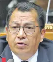  ??  ?? Tadeo Rojas (ANR, HC), presidente de la comisión de Presupuest­o de la Cámara de Diputados. Planteó modificaci­ones.