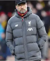  ?? ANSA ?? Jürgen Klopp, 52 anni (Liverpool)