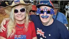 ?? PHOTO: BEV LACEY ?? Katherine Marsh and Gordon Seymour. Australia Day celebratio­ns at Picnic Point in 2017