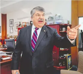  ?? JOSHUA ROBERTS/REUTERS ?? Richard Trumka, presidente de la AFLCIO, falleció ayer a los 72 años