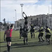  ?? (Photo R. G.) ?? Les Noir et Vert ont dominé le match face à des adversaire­s dépassé par le score fleuve.